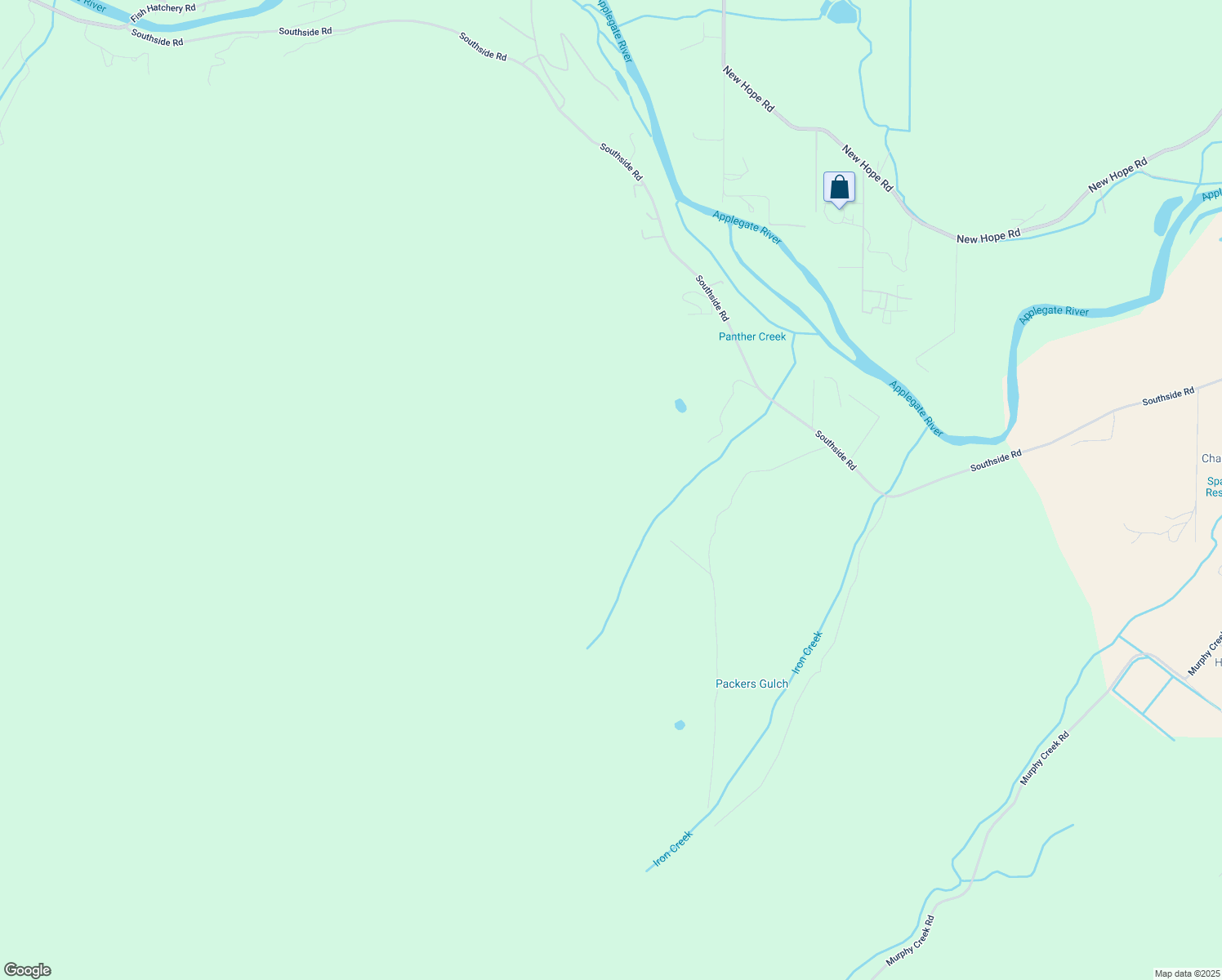 map of restaurants, bars, coffee shops, grocery stores, and more near in Grants Pass