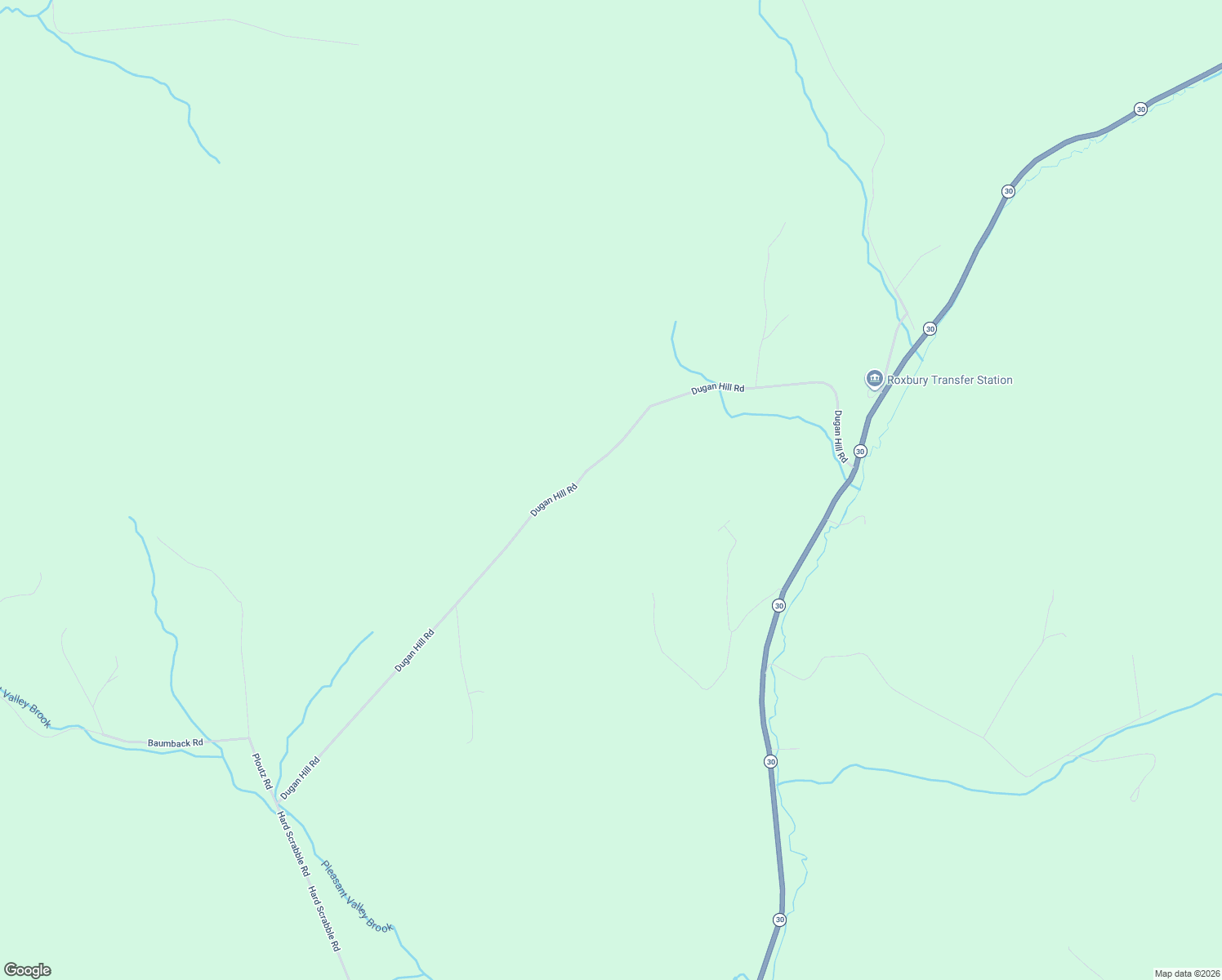 map of restaurants, bars, coffee shops, grocery stores, and more near 1380 Dugan Hill Road in Roxbury
