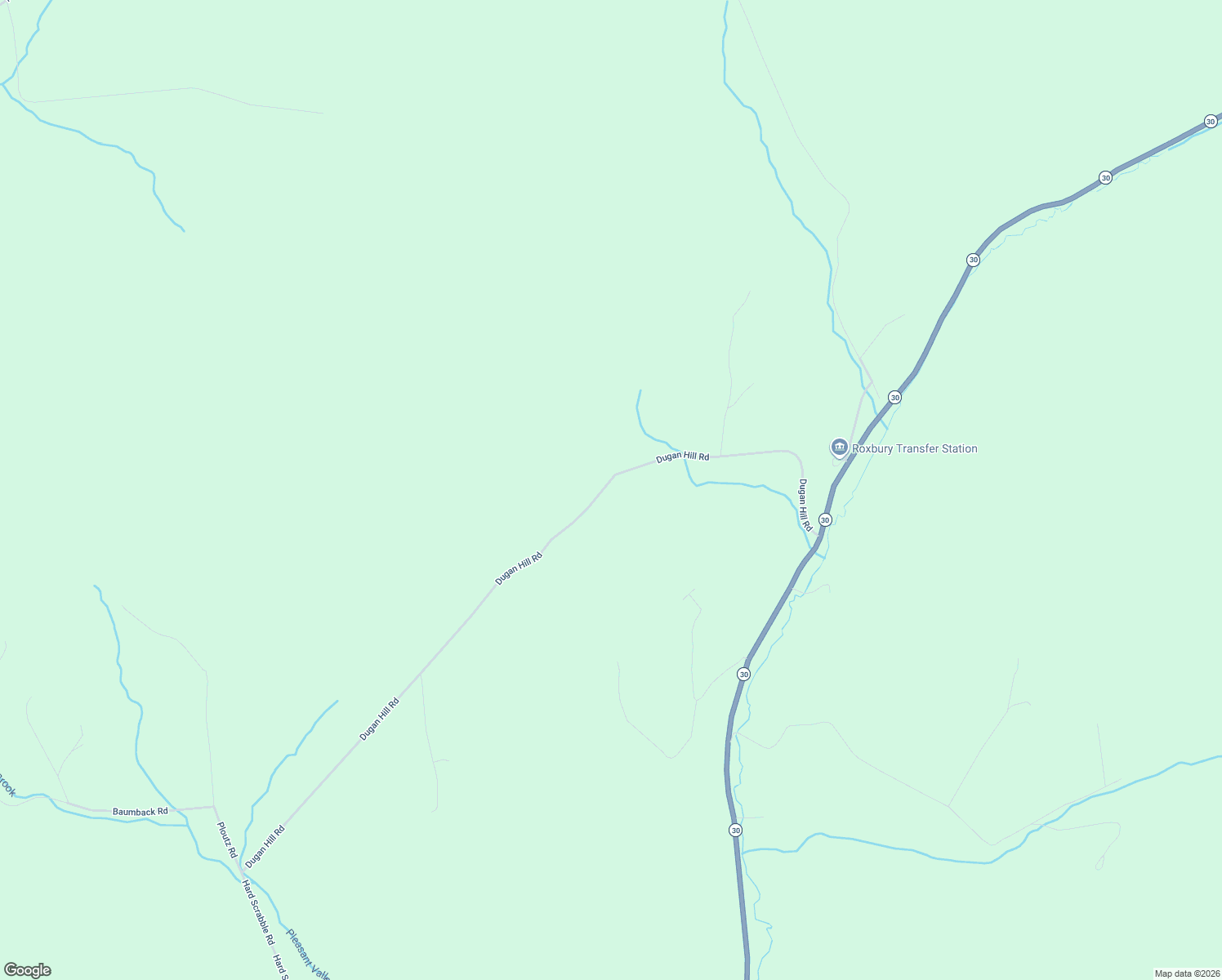 map of restaurants, bars, coffee shops, grocery stores, and more near 1380 Dugan Hill Rd in Roxbury