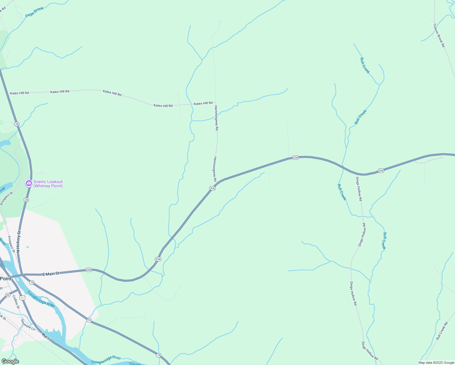 map of restaurants, bars, coffee shops, grocery stores, and more near 3068 New York 206 in Whitney Point