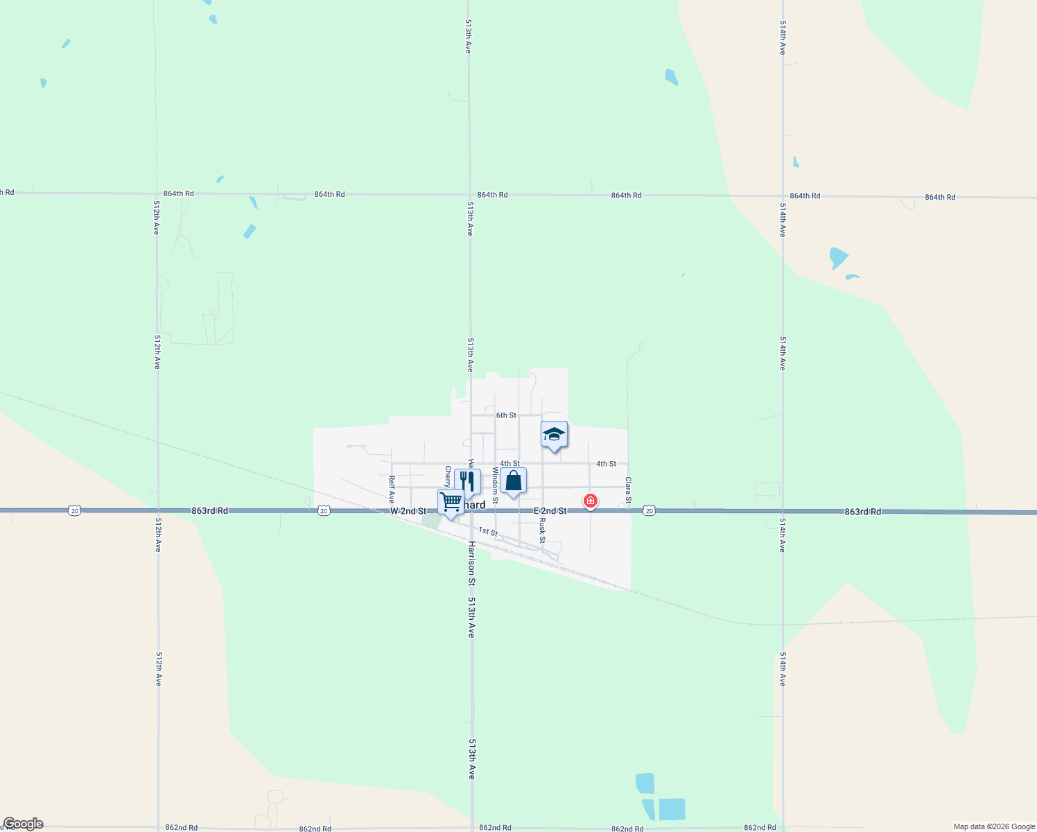 map of restaurants, bars, coffee shops, grocery stores, and more near 527 Noble St in Orchard