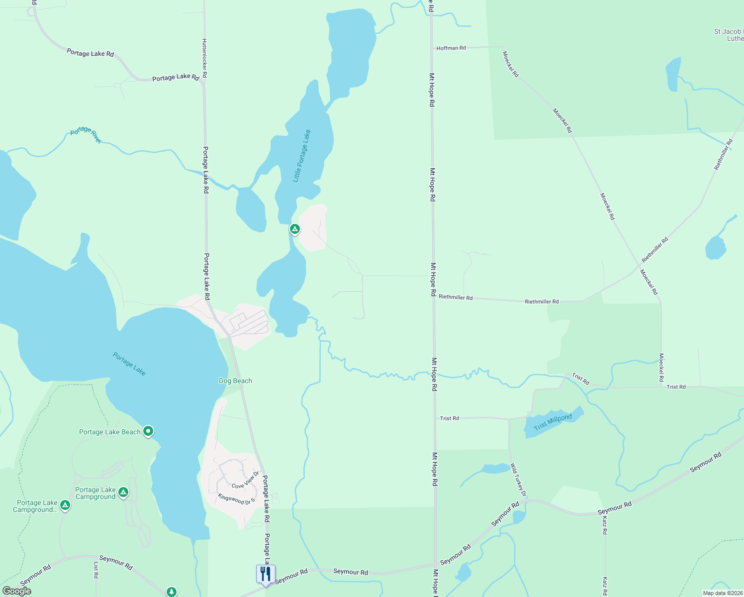 map of restaurants, bars, coffee shops, grocery stores, and more near 7560 Trophy Court in Jackson County