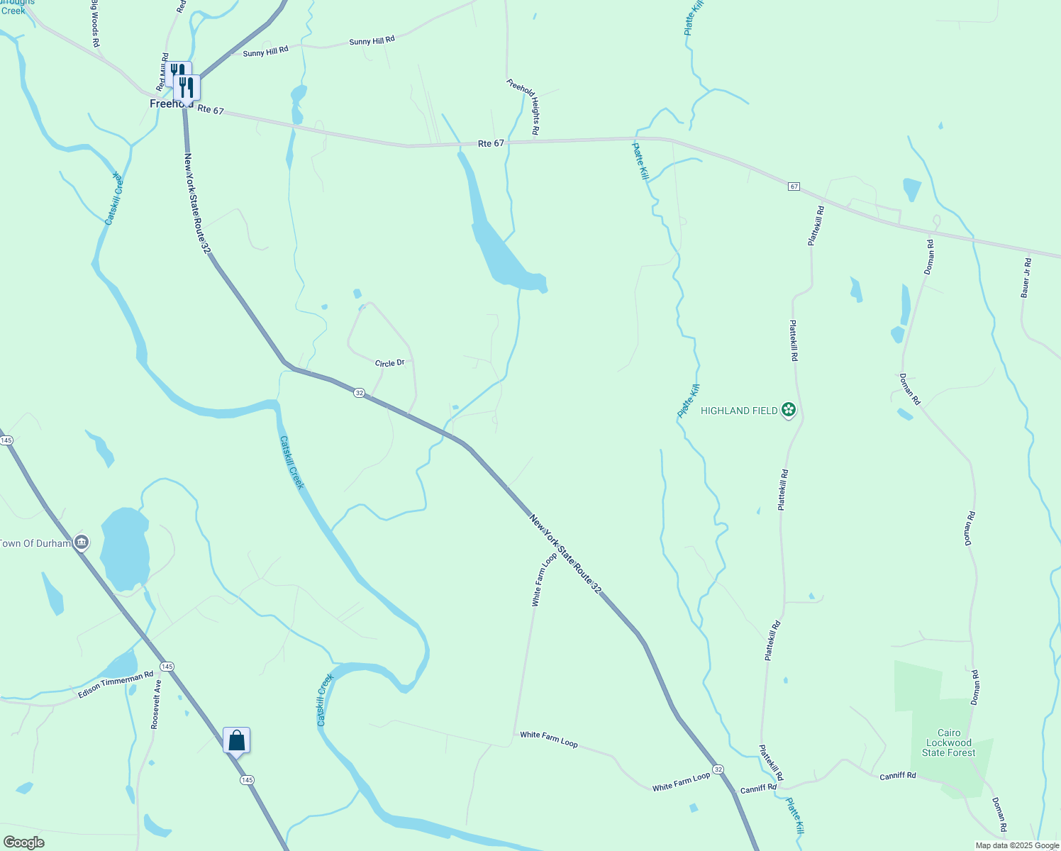 map of restaurants, bars, coffee shops, grocery stores, and more near 23 Rolling Meadow Rd in Cairo