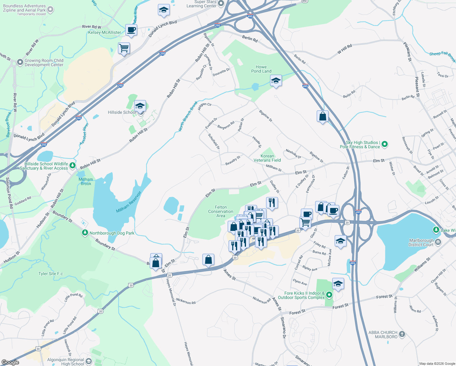 809 Elm Street, Marlborough MA Walk Score