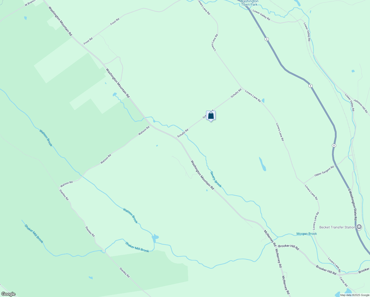 map of restaurants, bars, coffee shops, grocery stores, and more near 1616 Washington Mountain Road in Washington