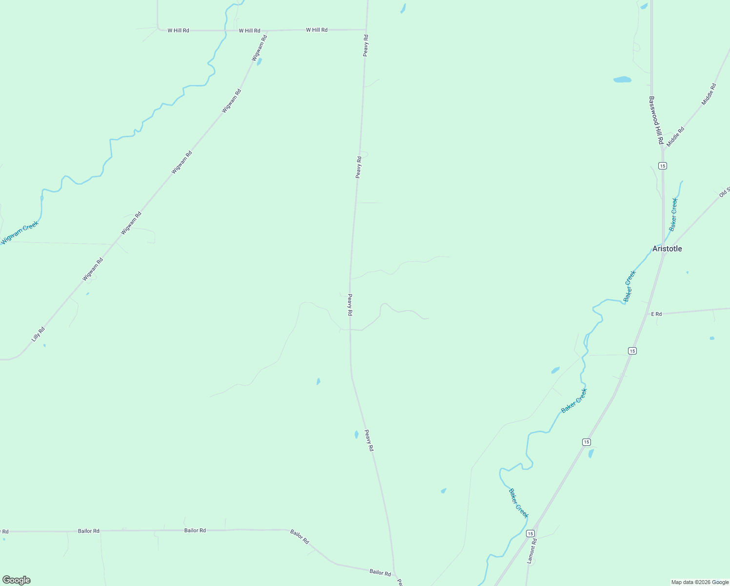 map of restaurants, bars, coffee shops, grocery stores, and more near 7966 Peavy Road in Angelica