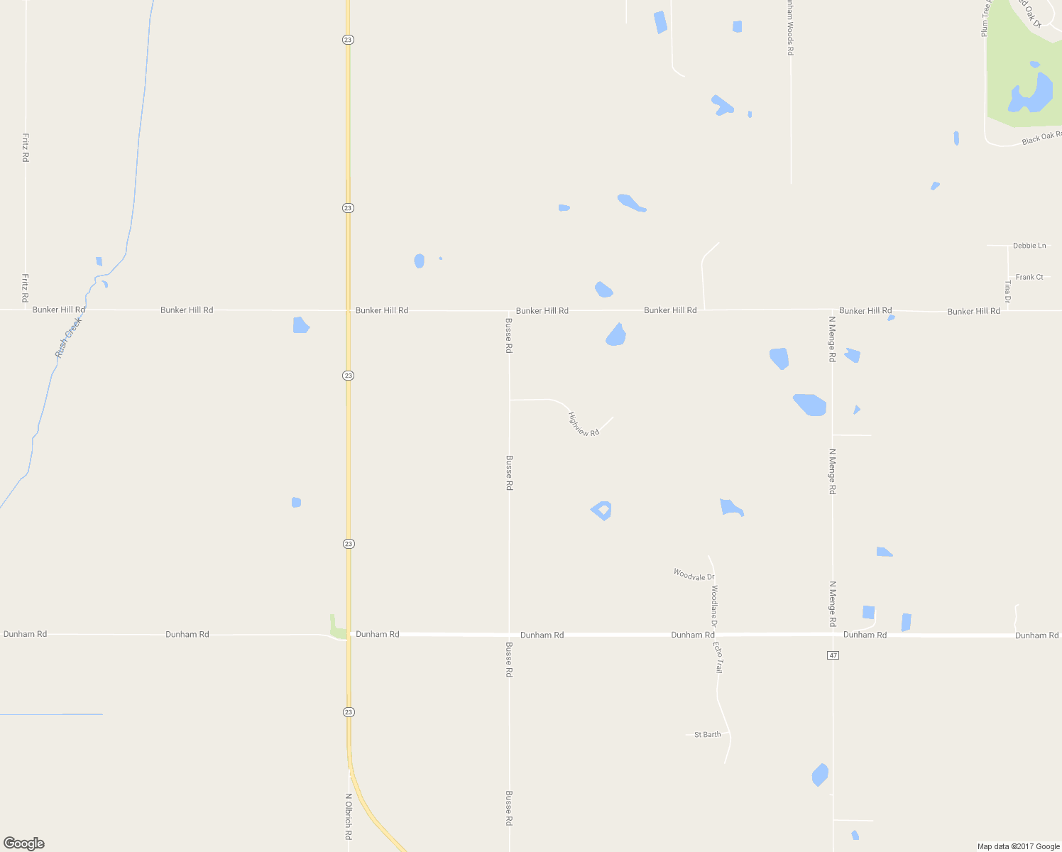 map of restaurants, bars, coffee shops, grocery stores, and more near 1716 Busse Road in Marengo