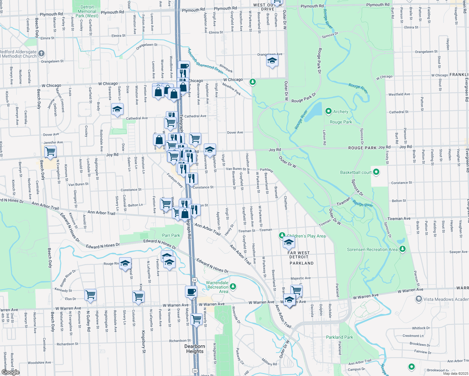 8315 Riverdale, Dearborn Heights MI Walk Score