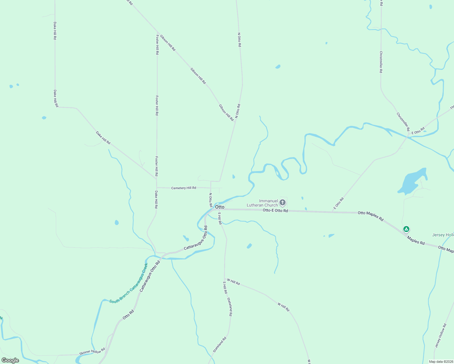 map of restaurants, bars, coffee shops, grocery stores, and more near 8268 N Otto Rd in Cattaraugus
