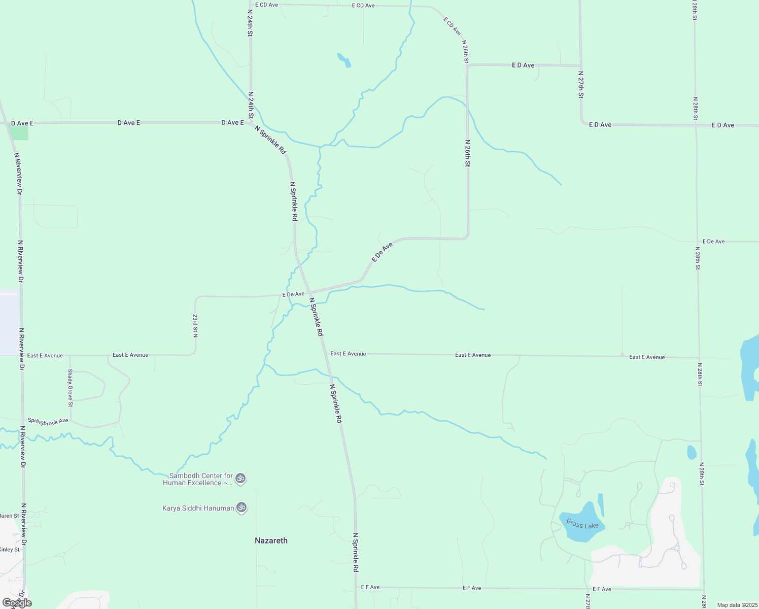 map of restaurants, bars, coffee shops, grocery stores, and more near 5494 East De Avenue in Kalamazoo