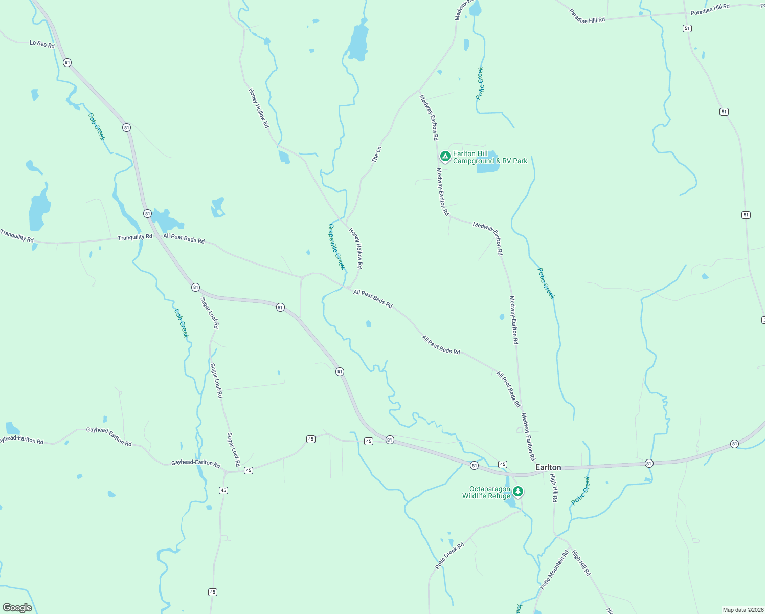 map of restaurants, bars, coffee shops, grocery stores, and more near 315 All Peat Beds Rd in Earlton