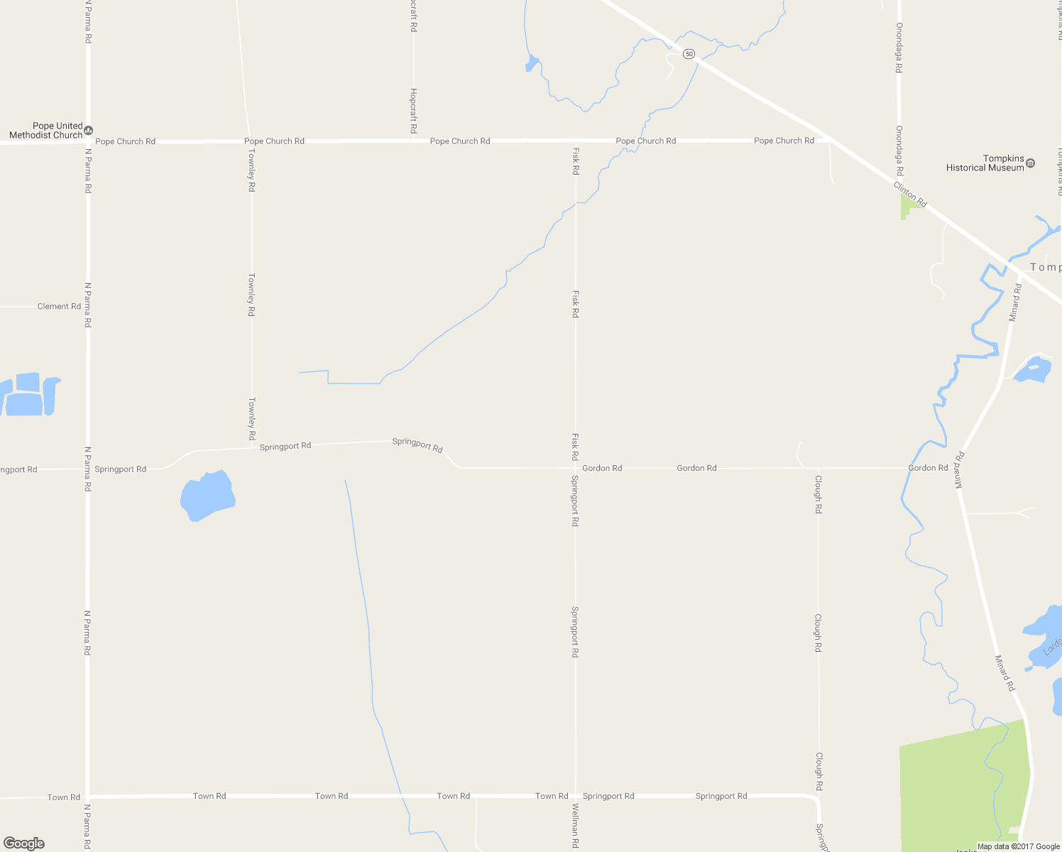 map of restaurants, bars, coffee shops, grocery stores, and more near 9825 Springport Road in Parma