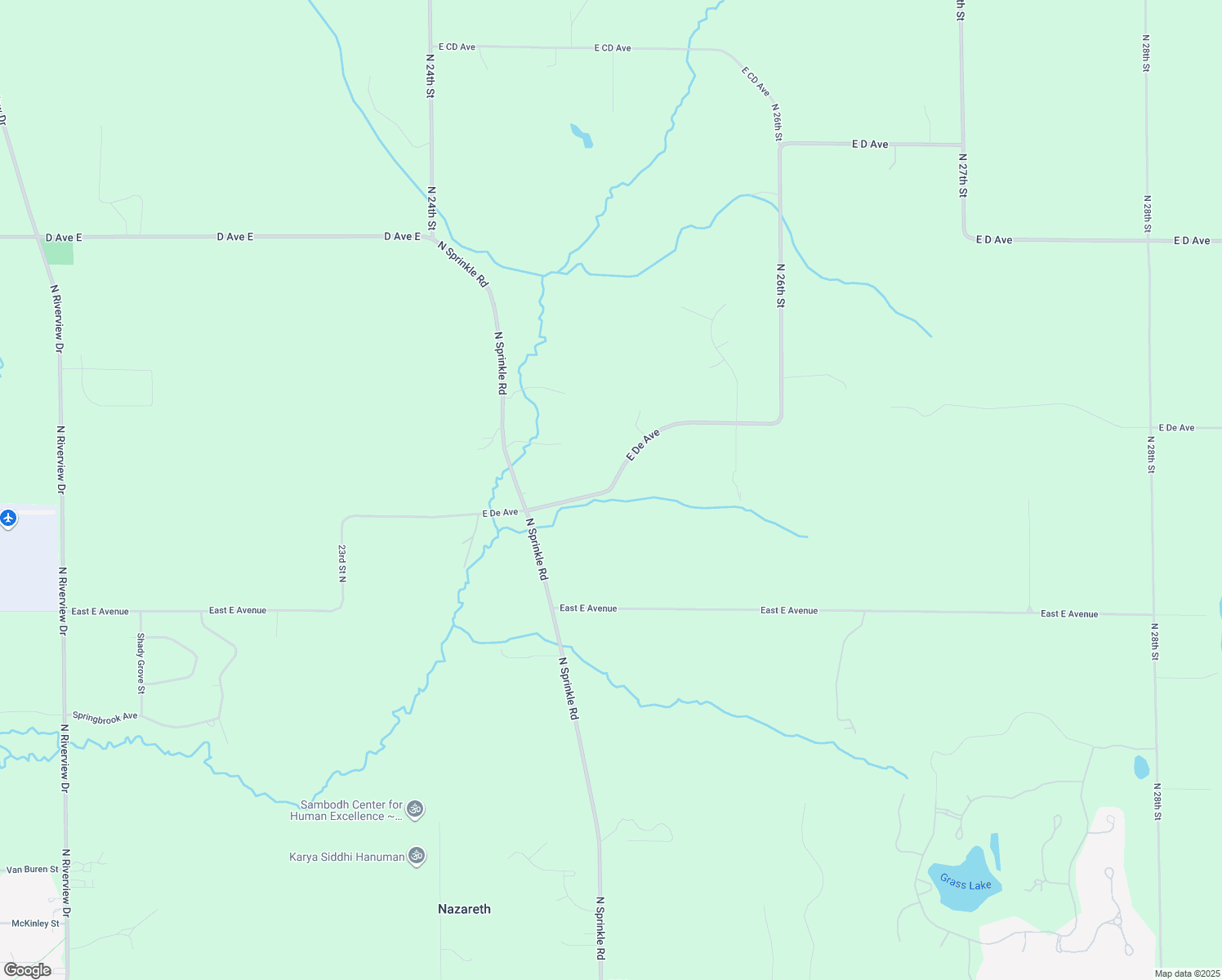map of restaurants, bars, coffee shops, grocery stores, and more near 5494 East De Avenue in Kalamazoo