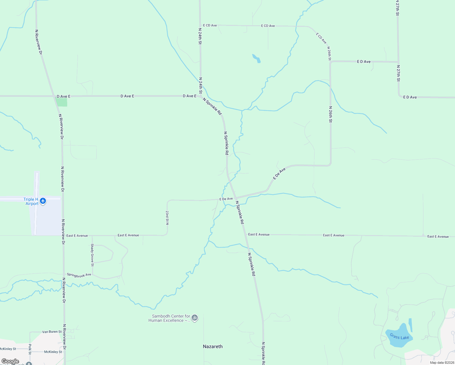 map of restaurants, bars, coffee shops, grocery stores, and more near 7385 North Sprinkle Road in Kalamazoo