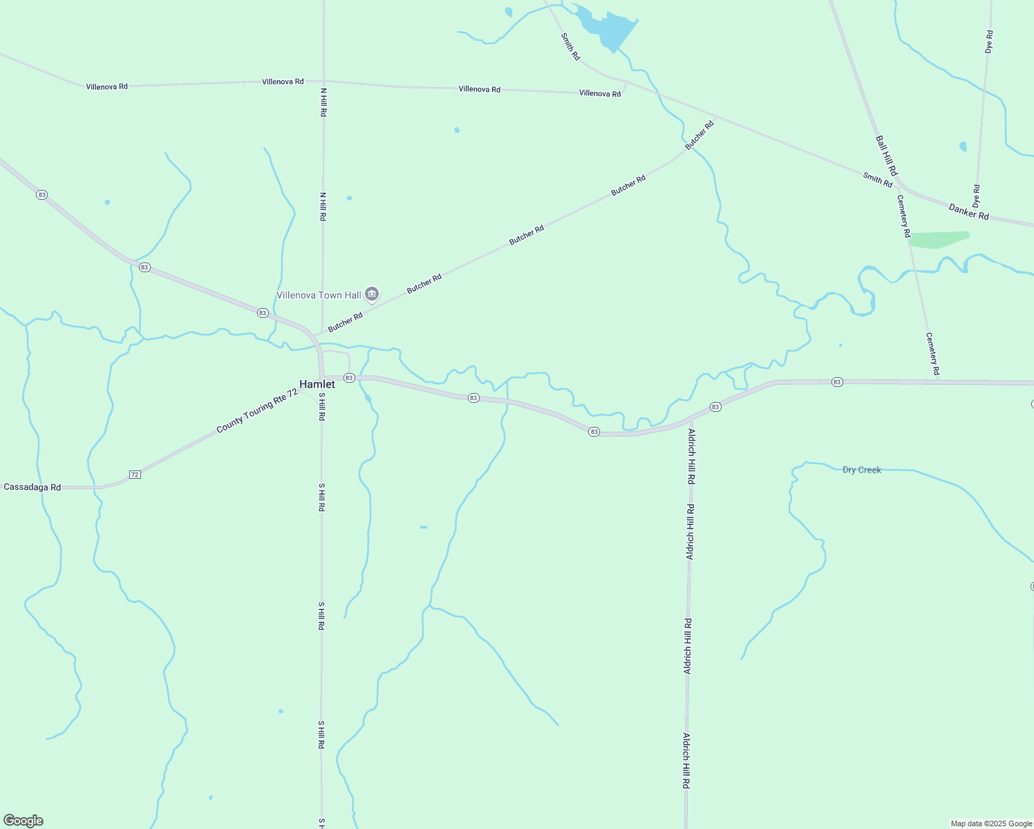map of restaurants, bars, coffee shops, grocery stores, and more near 947 New York 83 in Cherry Creek