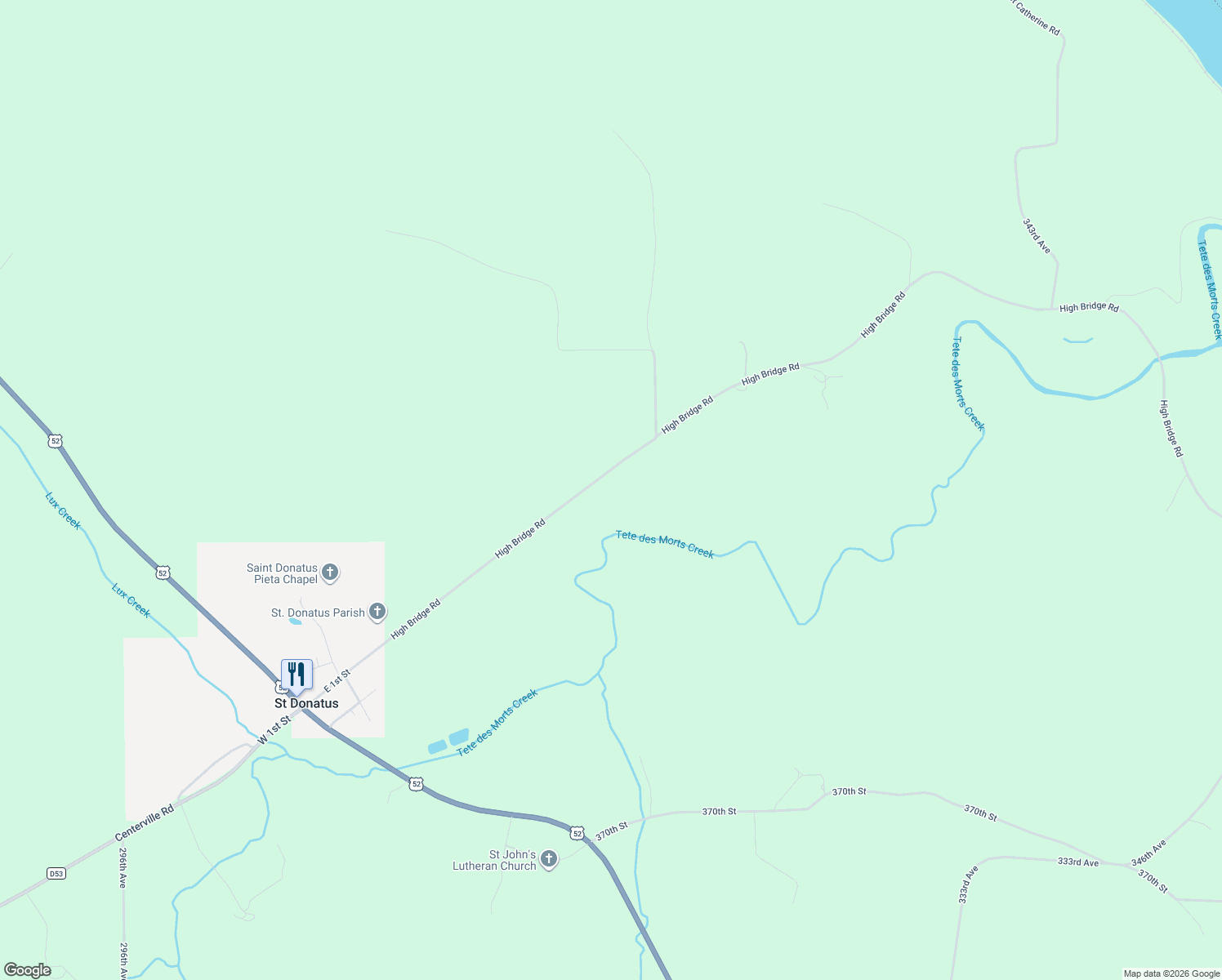 map of restaurants, bars, coffee shops, grocery stores, and more near 32364 High Bridge Road in Bellevue