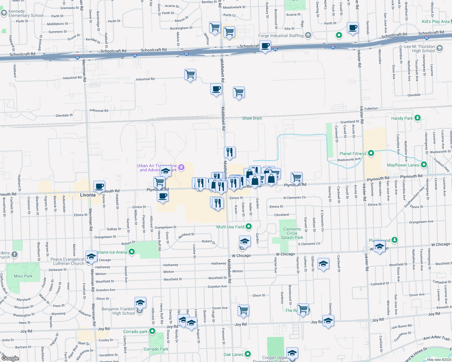 Middlebelt Road, Livonia MI Walk Score
