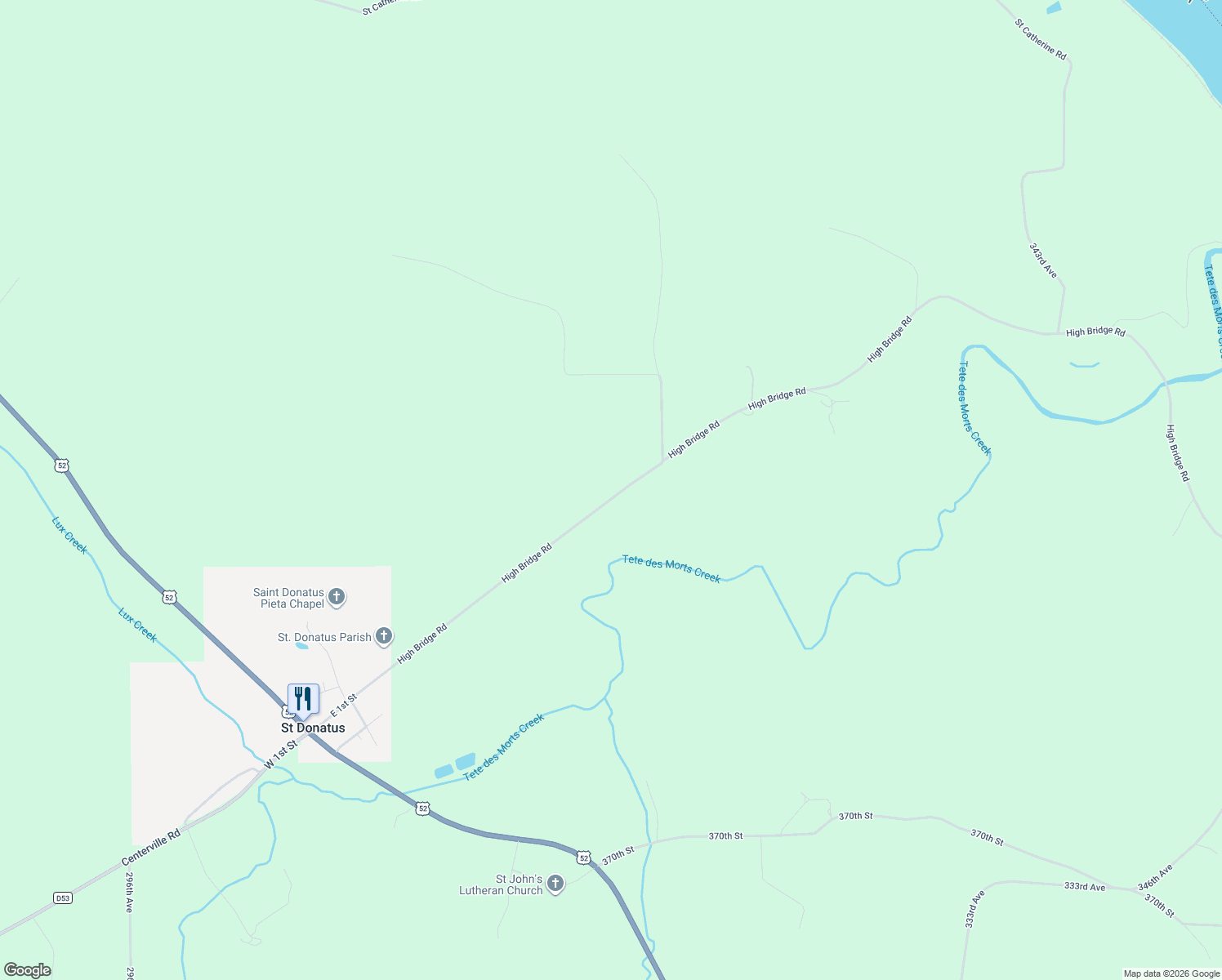 map of restaurants, bars, coffee shops, grocery stores, and more near 32364 High Bridge Road in Bellevue