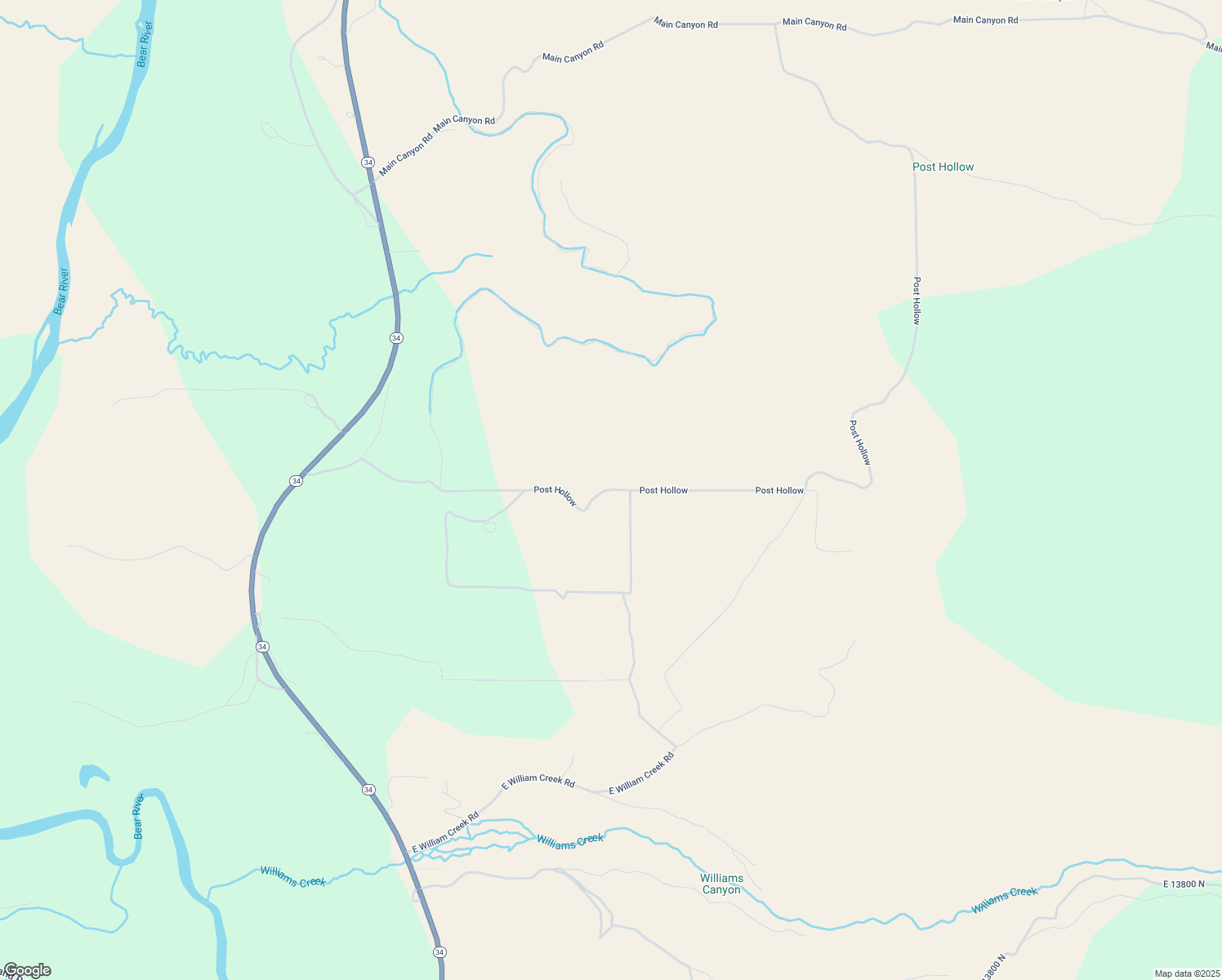 map of restaurants, bars, coffee shops, grocery stores, and more near Post Hollow in Thatcher