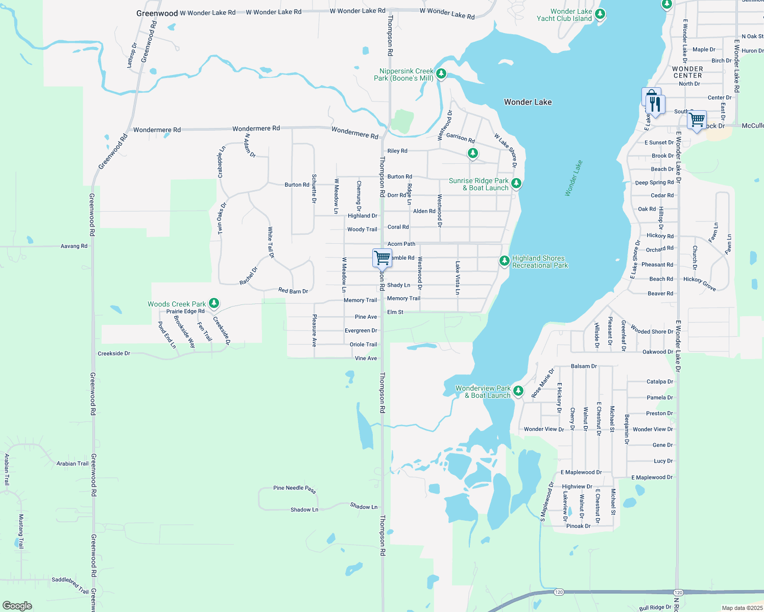 Thompson Road, Wonder Lake IL Walk Score