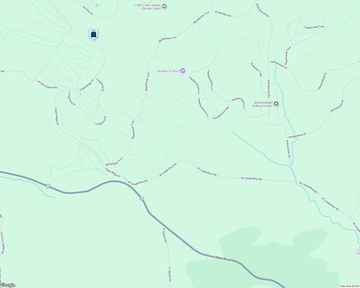 map of restaurants, bars, coffee shops, grocery stores, and more near 89 Heatherdowns Lane in Galena
