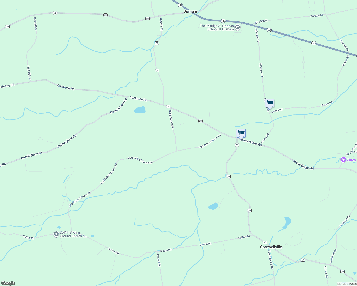 map of restaurants, bars, coffee shops, grocery stores, and more near 26 Hulls Corners Rd in Cornwallville
