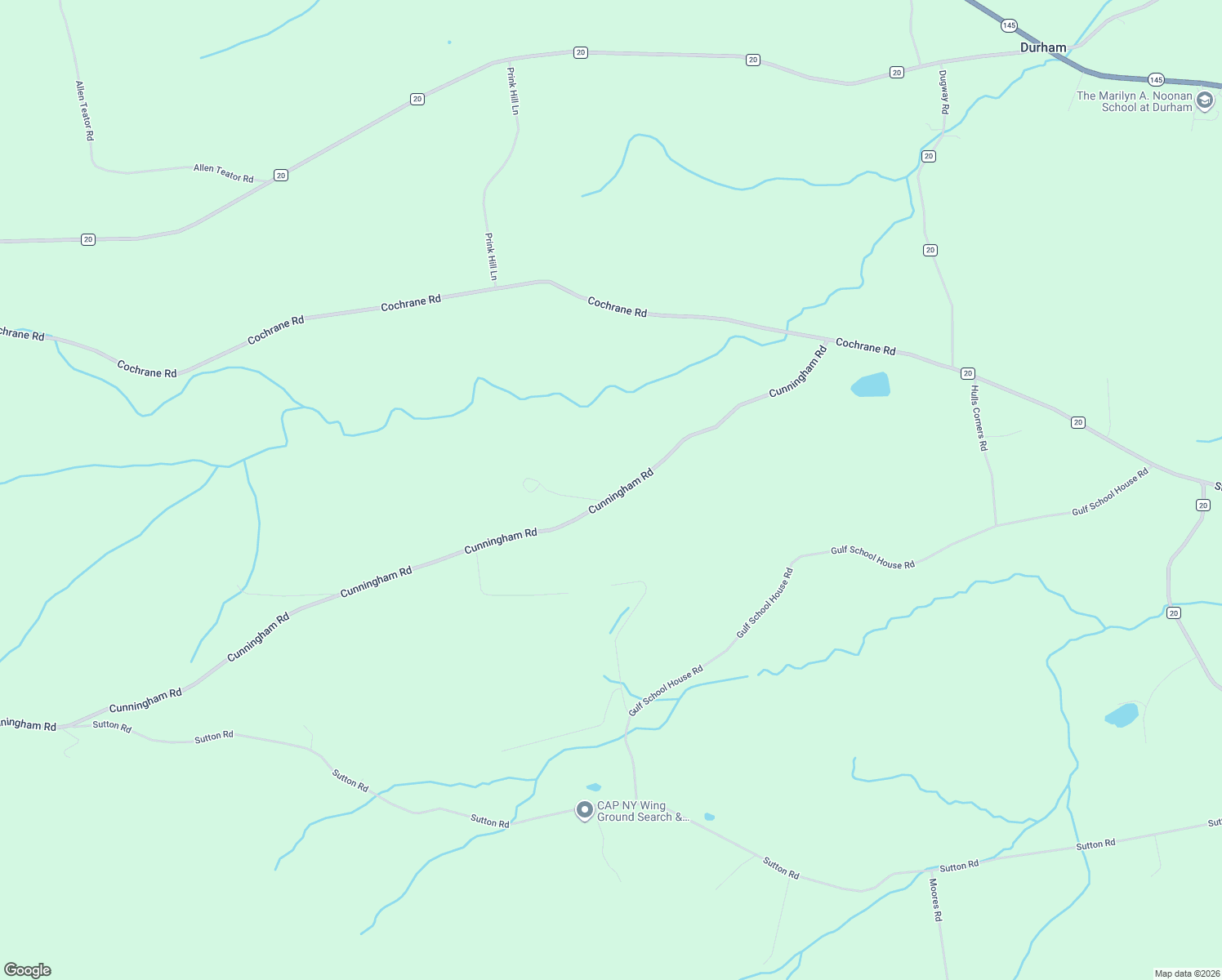 map of restaurants, bars, coffee shops, grocery stores, and more near 296 Cunningham Road in Durham