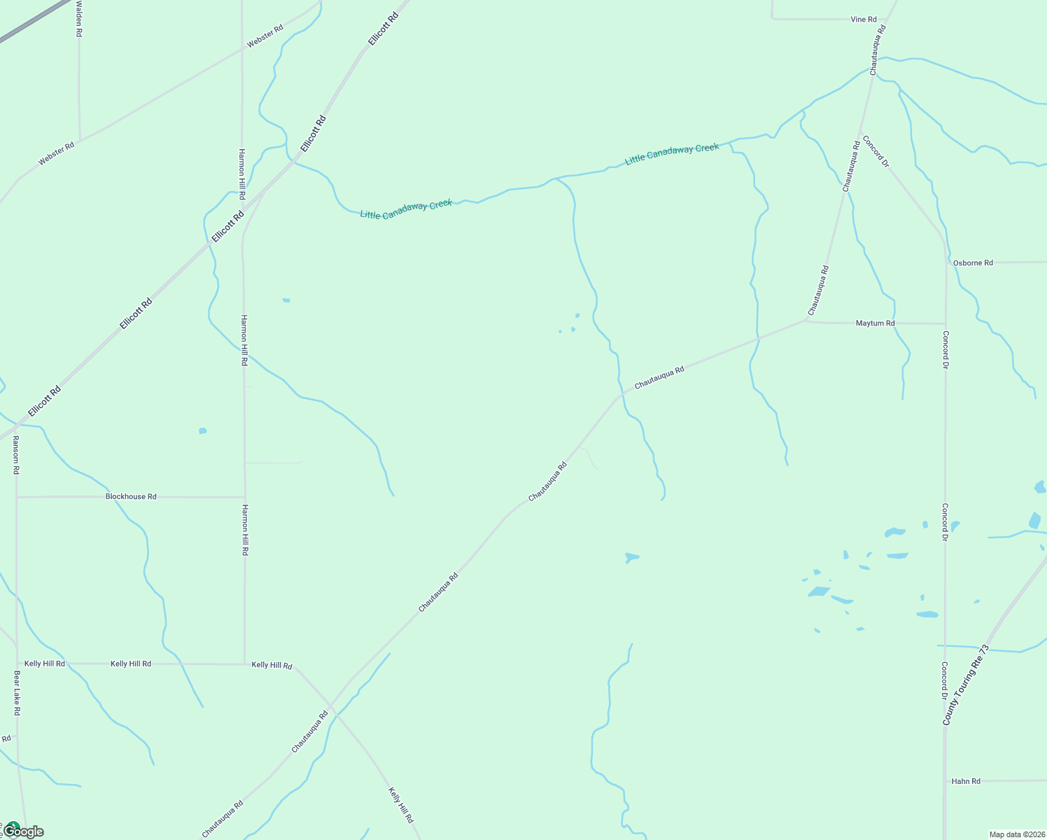 map of restaurants, bars, coffee shops, grocery stores, and more near 8805 Chautauqua Road in Fredonia