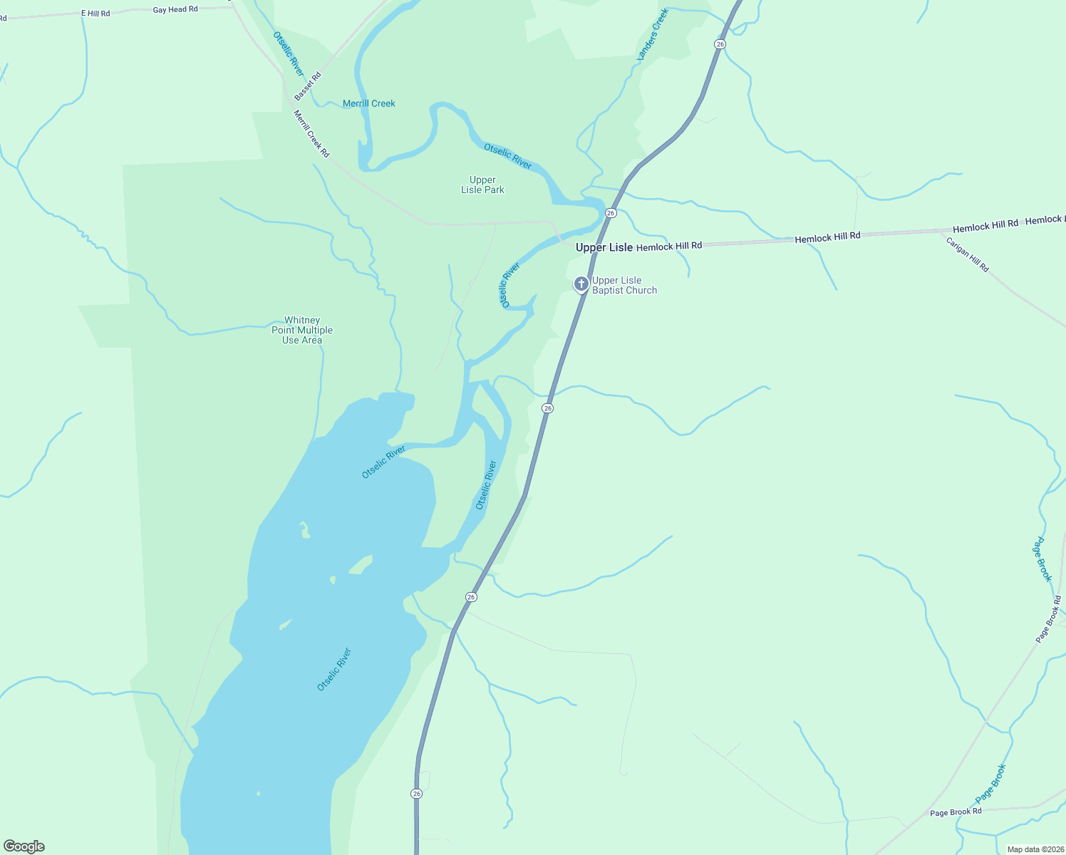 map of restaurants, bars, coffee shops, grocery stores, and more near 5995 Highway 26 in Whitney Point