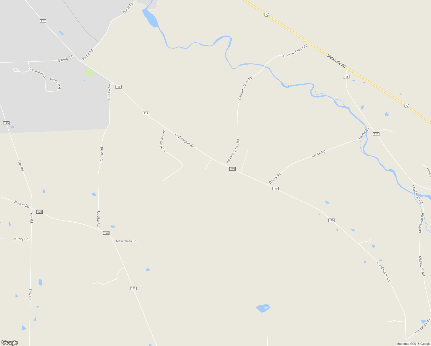 map of restaurants, bars, coffee shops, grocery stores, and more near 1058 Coddington Road in Ithaca