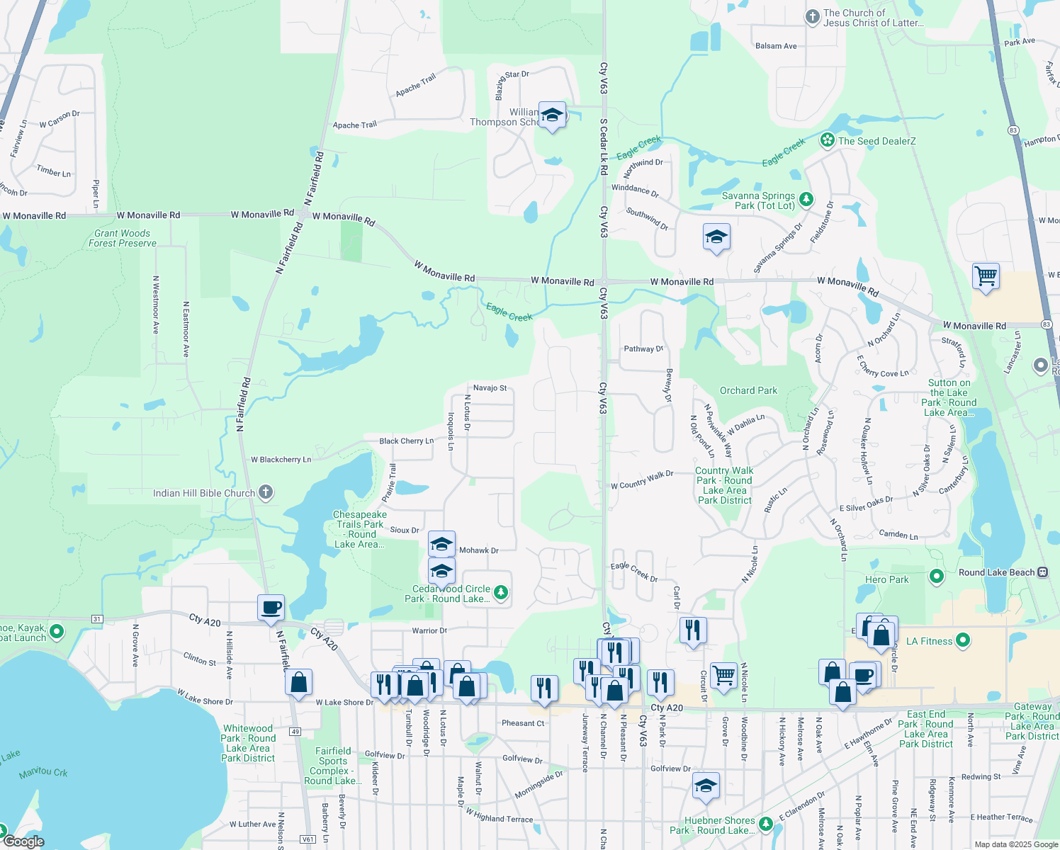 418 Red Cedar Road, Lake Villa IL Walk Score