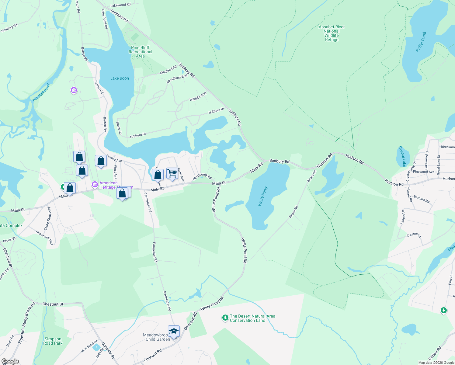 map of restaurants, bars, coffee shops, grocery stores, and more near 798 Main Street in Hudson