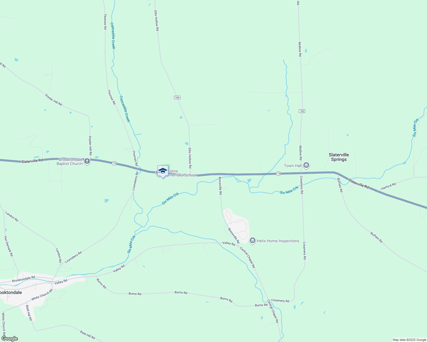 map of restaurants, bars, coffee shops, grocery stores, and more near 2522 Slaterville Rd in Ithaca