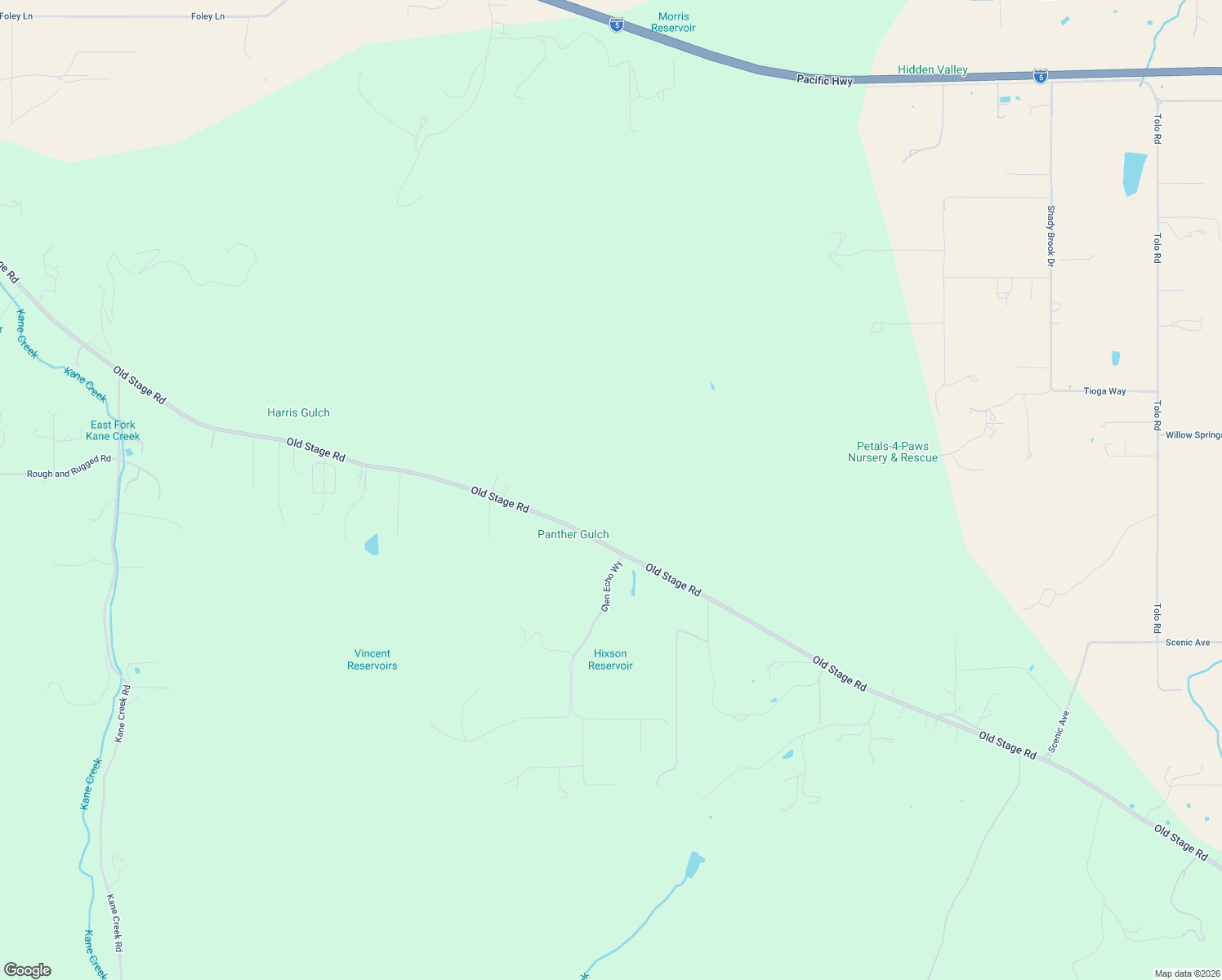 map of restaurants, bars, coffee shops, grocery stores, and more near 6060 Old Stage Road in Central Point