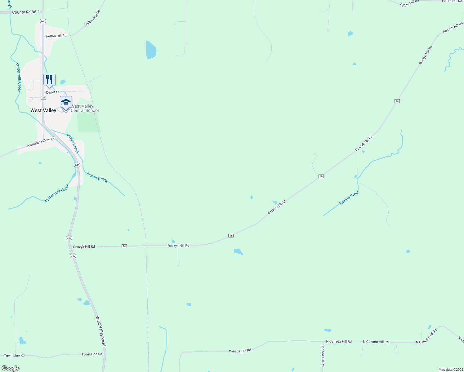 map of restaurants, bars, coffee shops, grocery stores, and more near 5004 Roszyk Hill Road in Machias