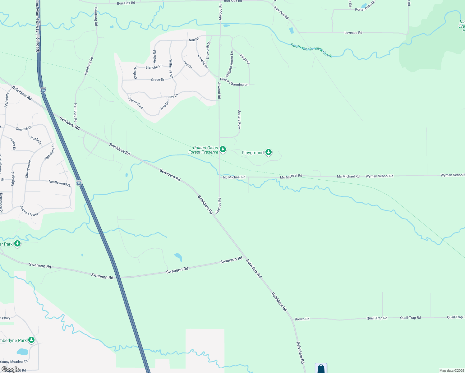 map of restaurants, bars, coffee shops, grocery stores, and more near 8089 Mc Michael Road in Caledonia