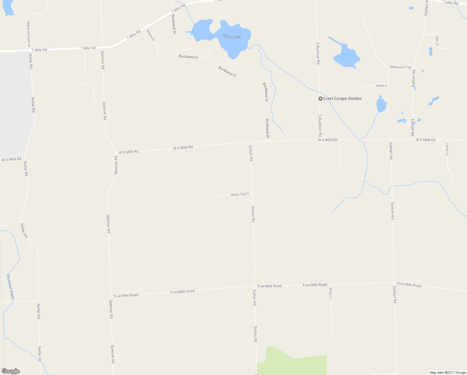 map of restaurants, bars, coffee shops, grocery stores, and more near 7777 Sutton Road in South Lyon