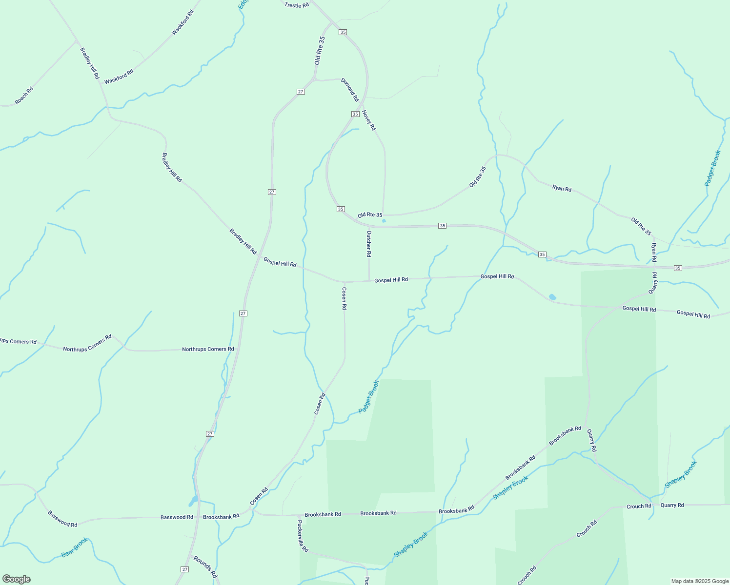 map of restaurants, bars, coffee shops, grocery stores, and more near 267 Gospel Hill Rd in Oxford