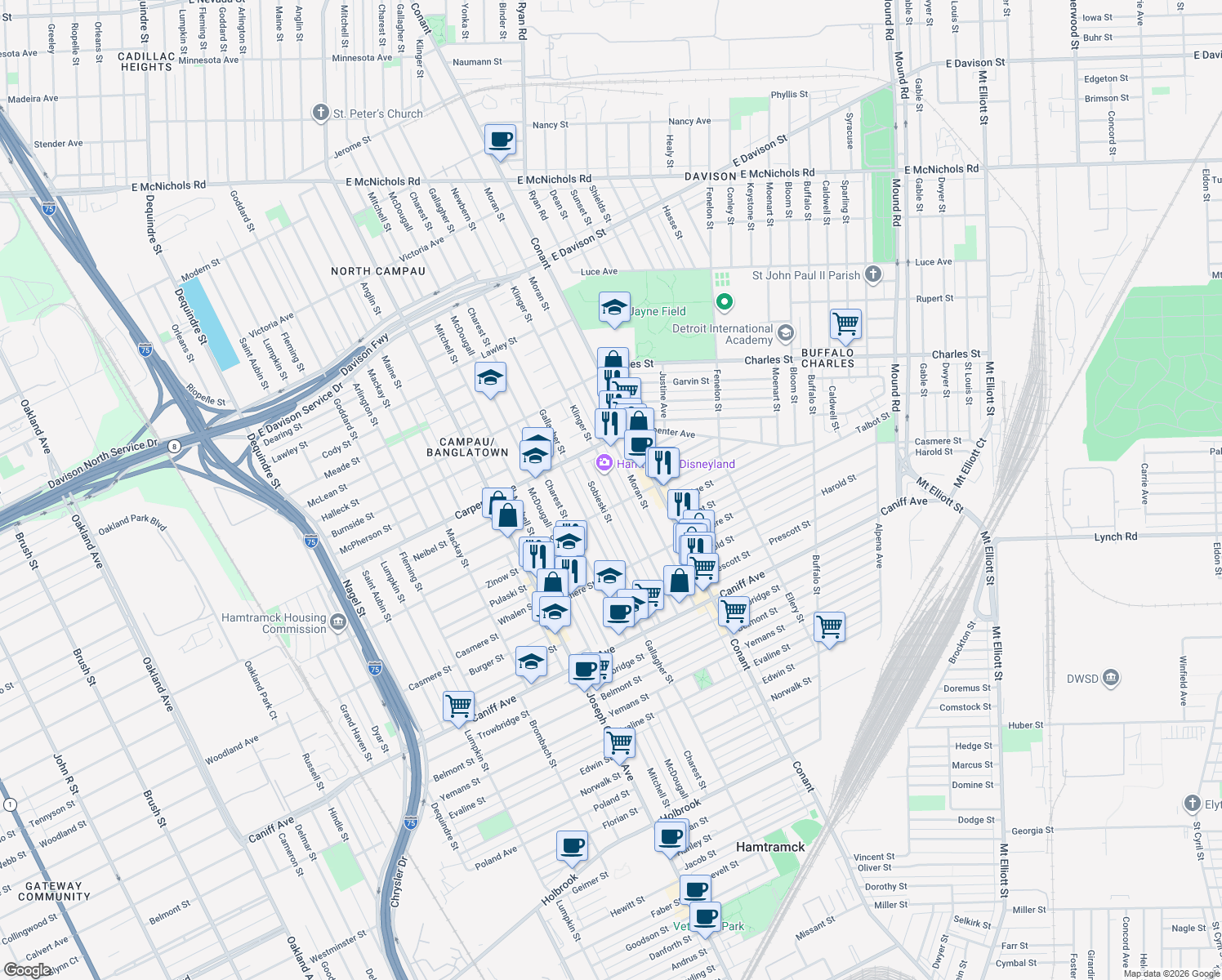 12039 Klinger Street, Hamtramck MI - Walk Score