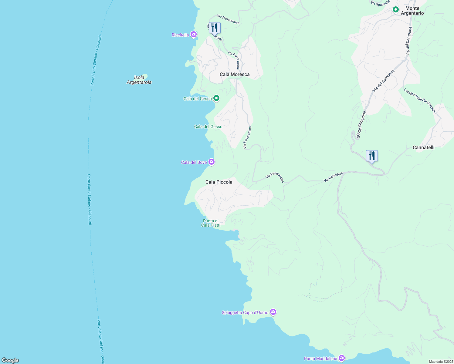 map of restaurants, bars, coffee shops, grocery stores, and more near 36 Via dei Pionieri in Provincia di Grosseto