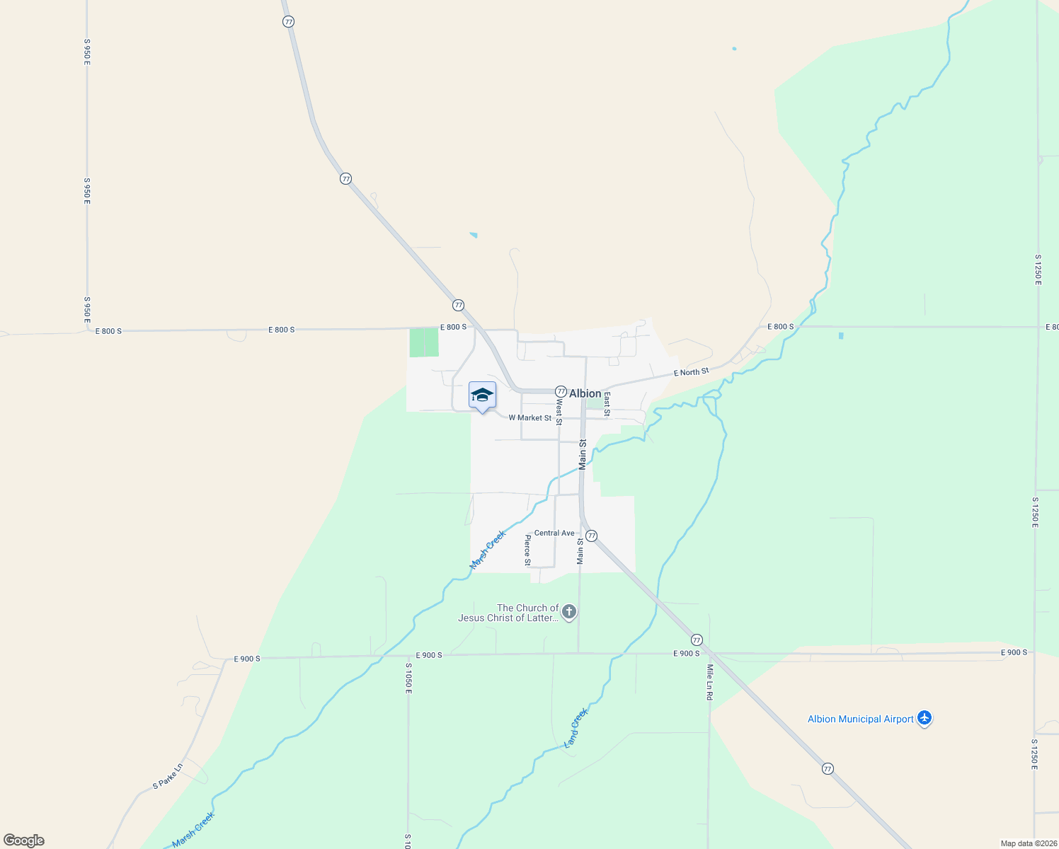 map of restaurants, bars, coffee shops, grocery stores, and more near 273 West Market Street in Albion