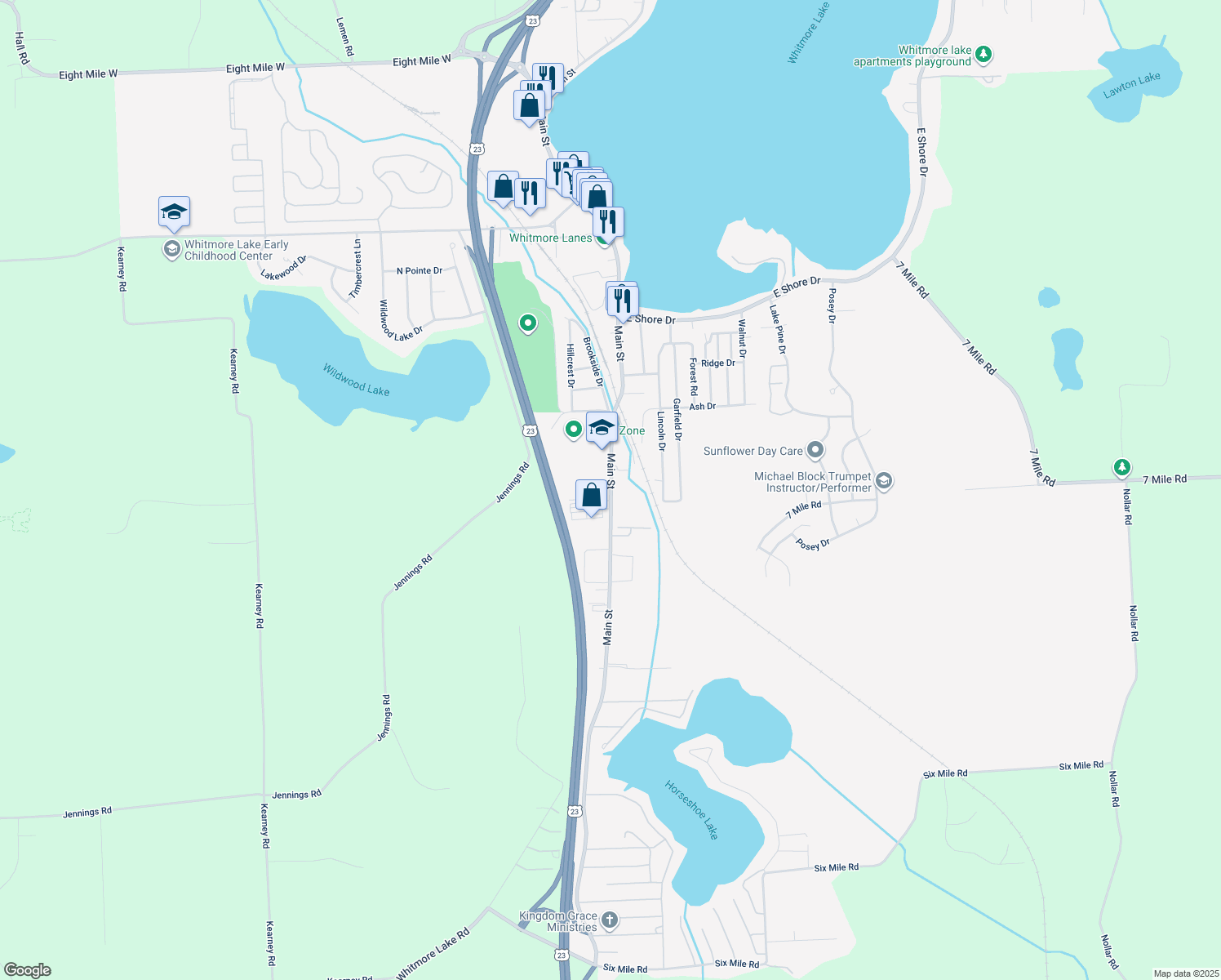 Main Street, Whitmore Lake MI Walk Score