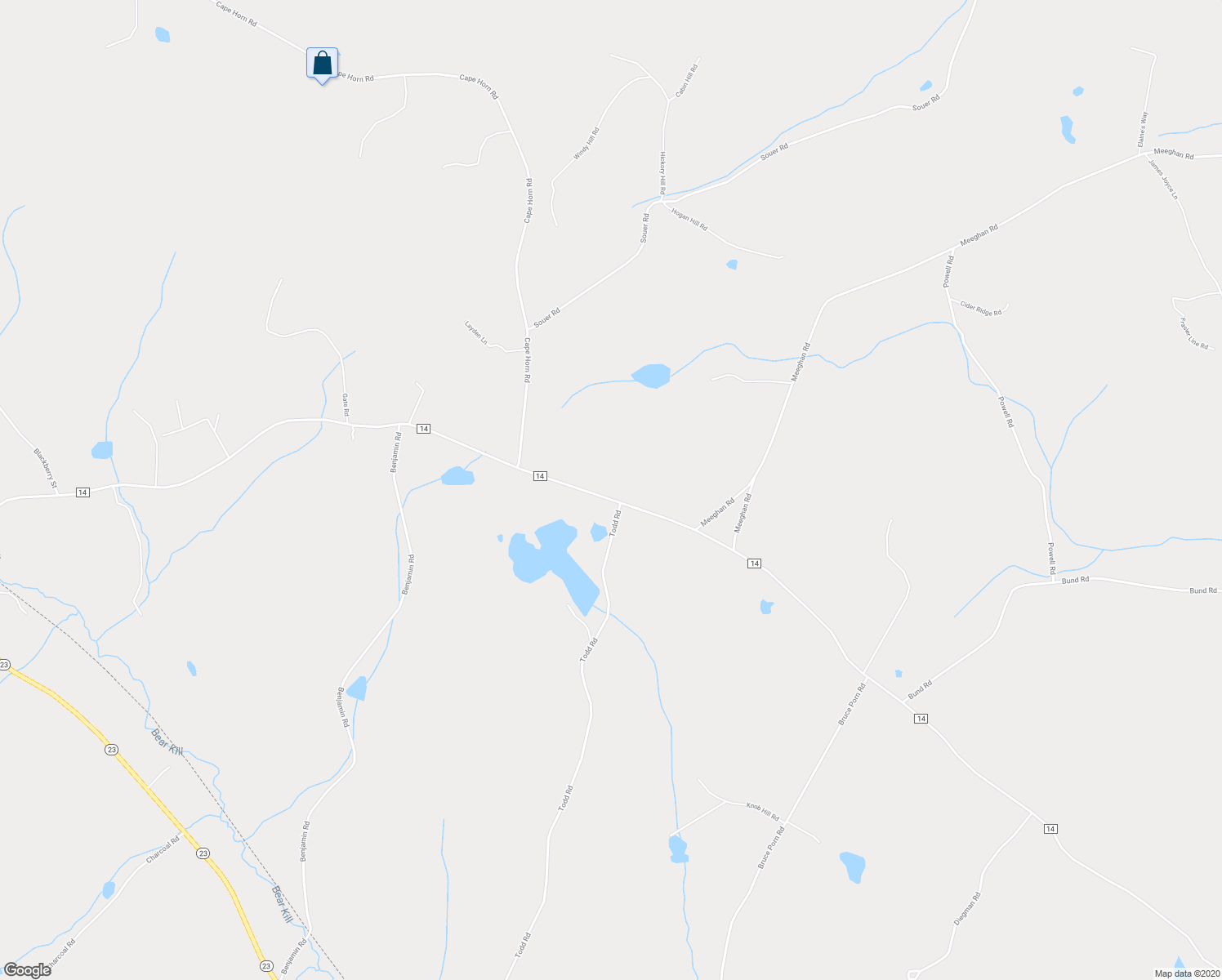 map of restaurants, bars, coffee shops, grocery stores, and more near 527 South Gilboa Road in Stamford