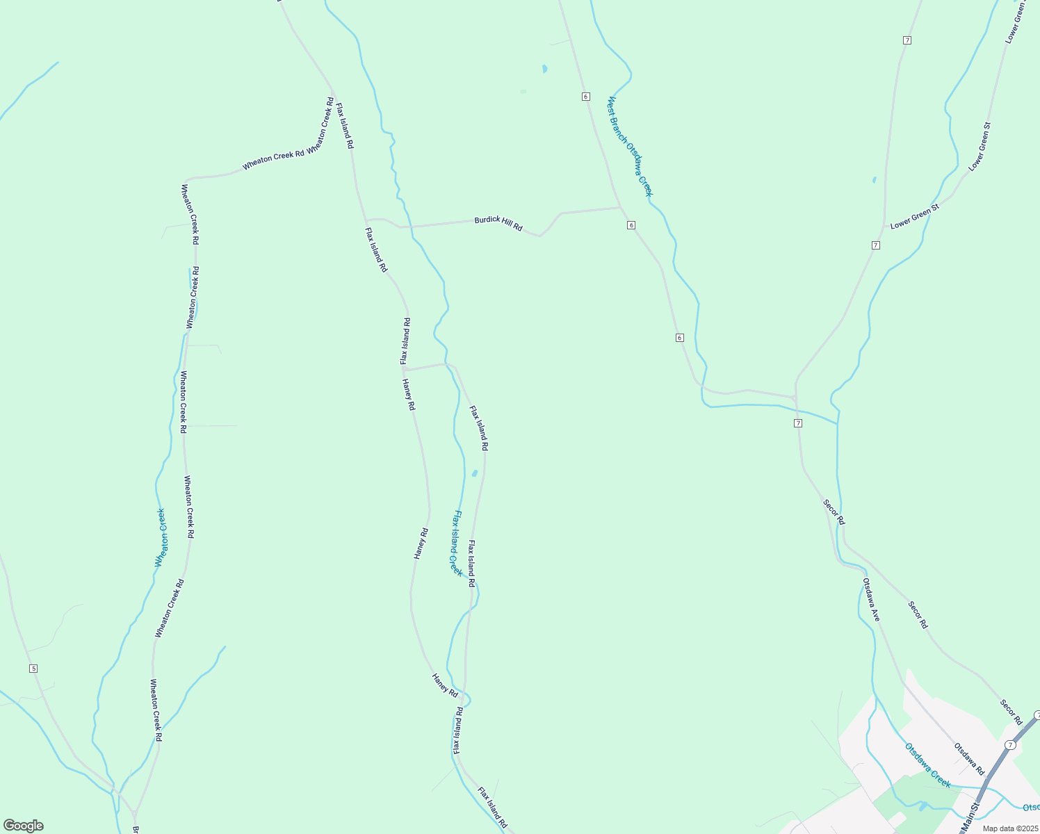 map of restaurants, bars, coffee shops, grocery stores, and more near 627 Flax Island Road in Otego