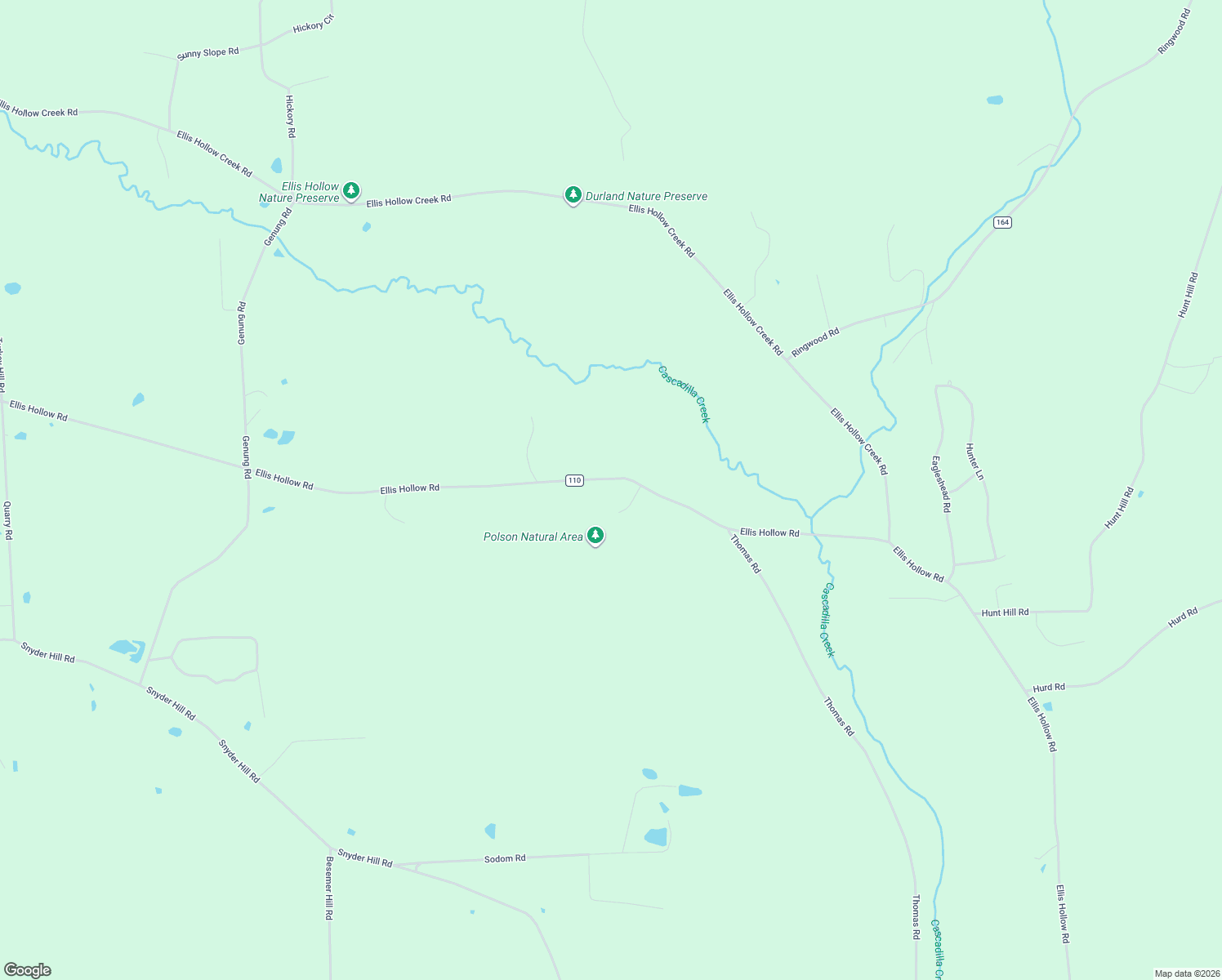 map of restaurants, bars, coffee shops, grocery stores, and more near 1635 Ellis Hollow Rd in Ithaca