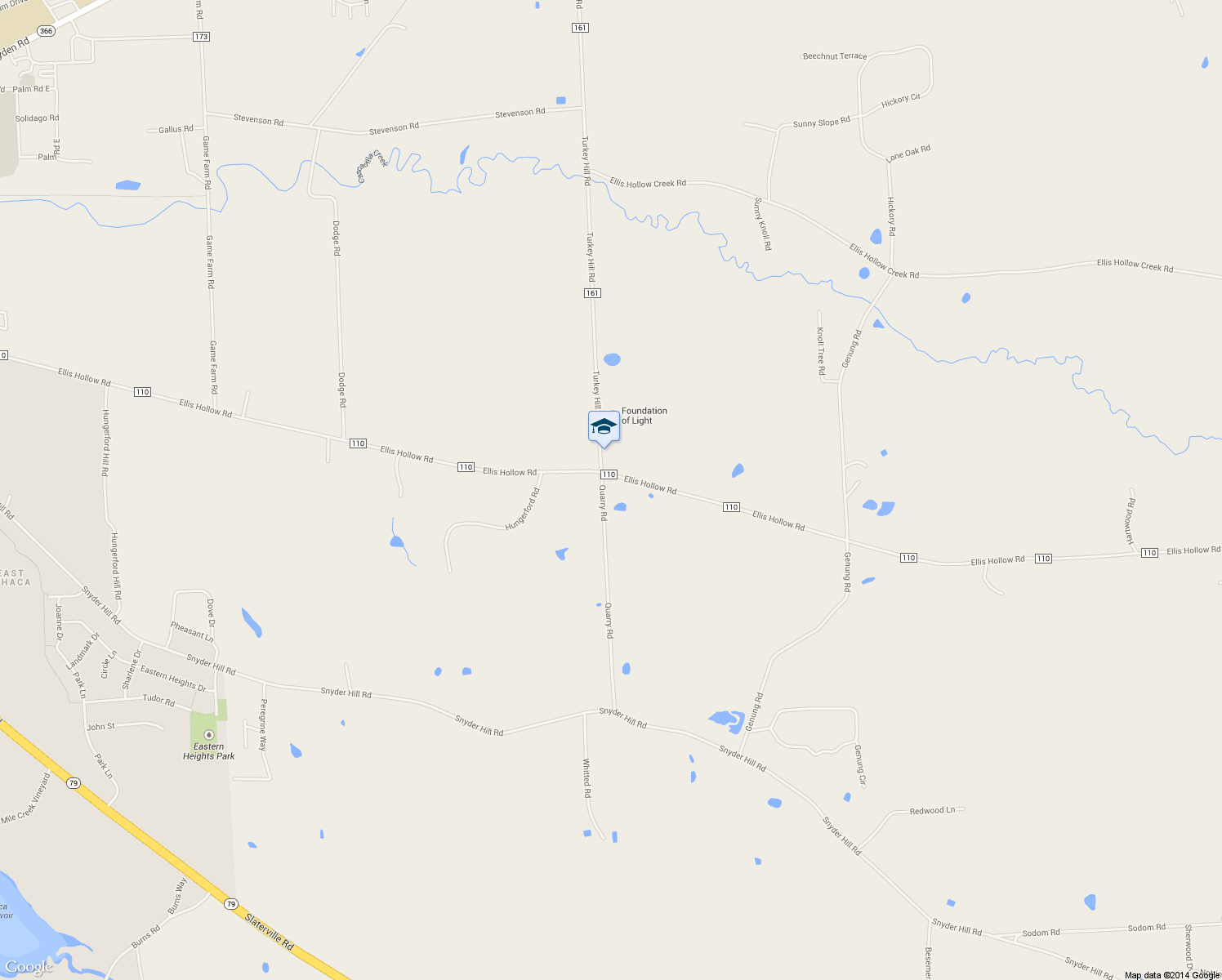 map of restaurants, bars, coffee shops, grocery stores, and more near 13 Quarry Rd in Ithaca