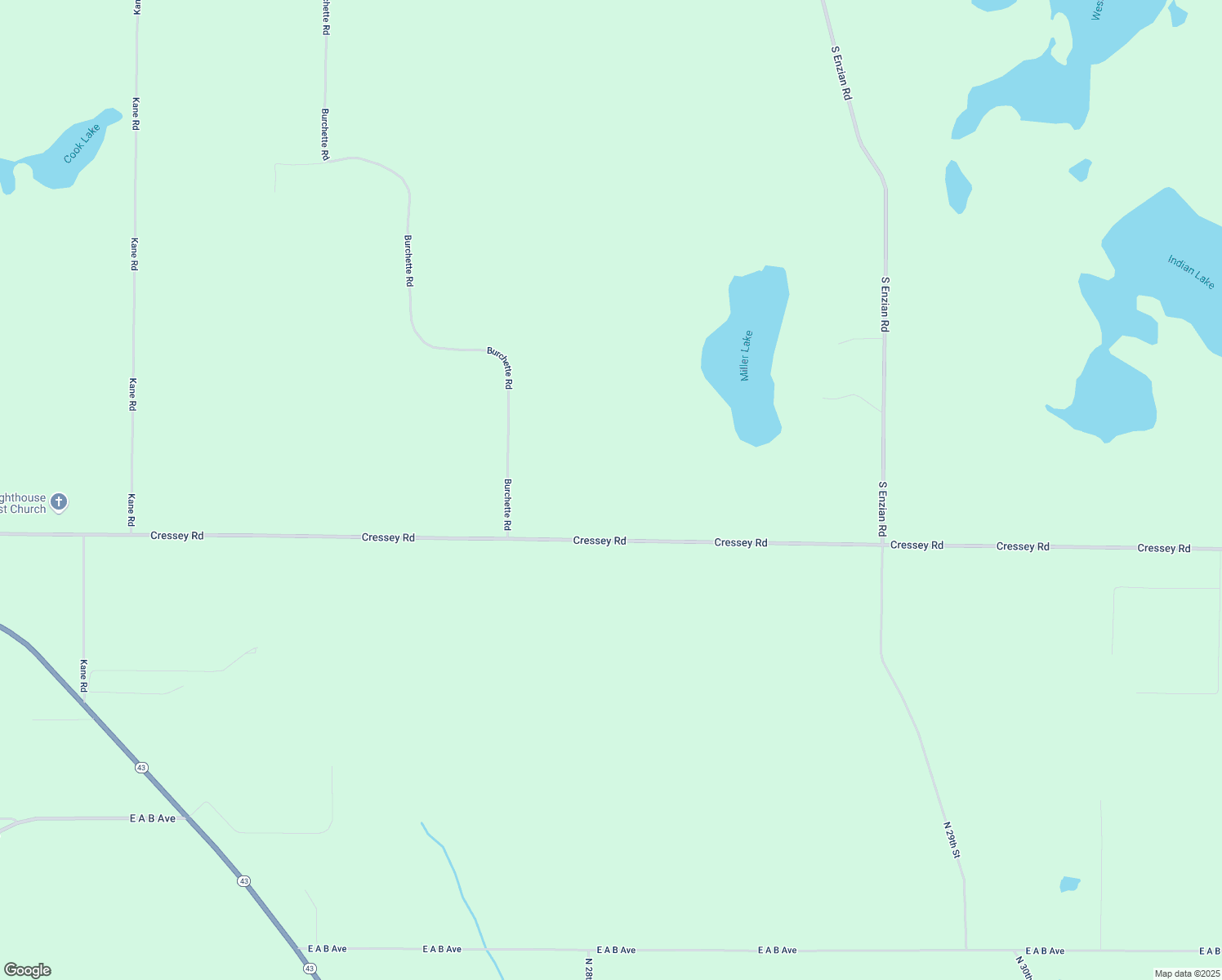 map of restaurants, bars, coffee shops, grocery stores, and more near 10706 Cressey Road in Plainwell