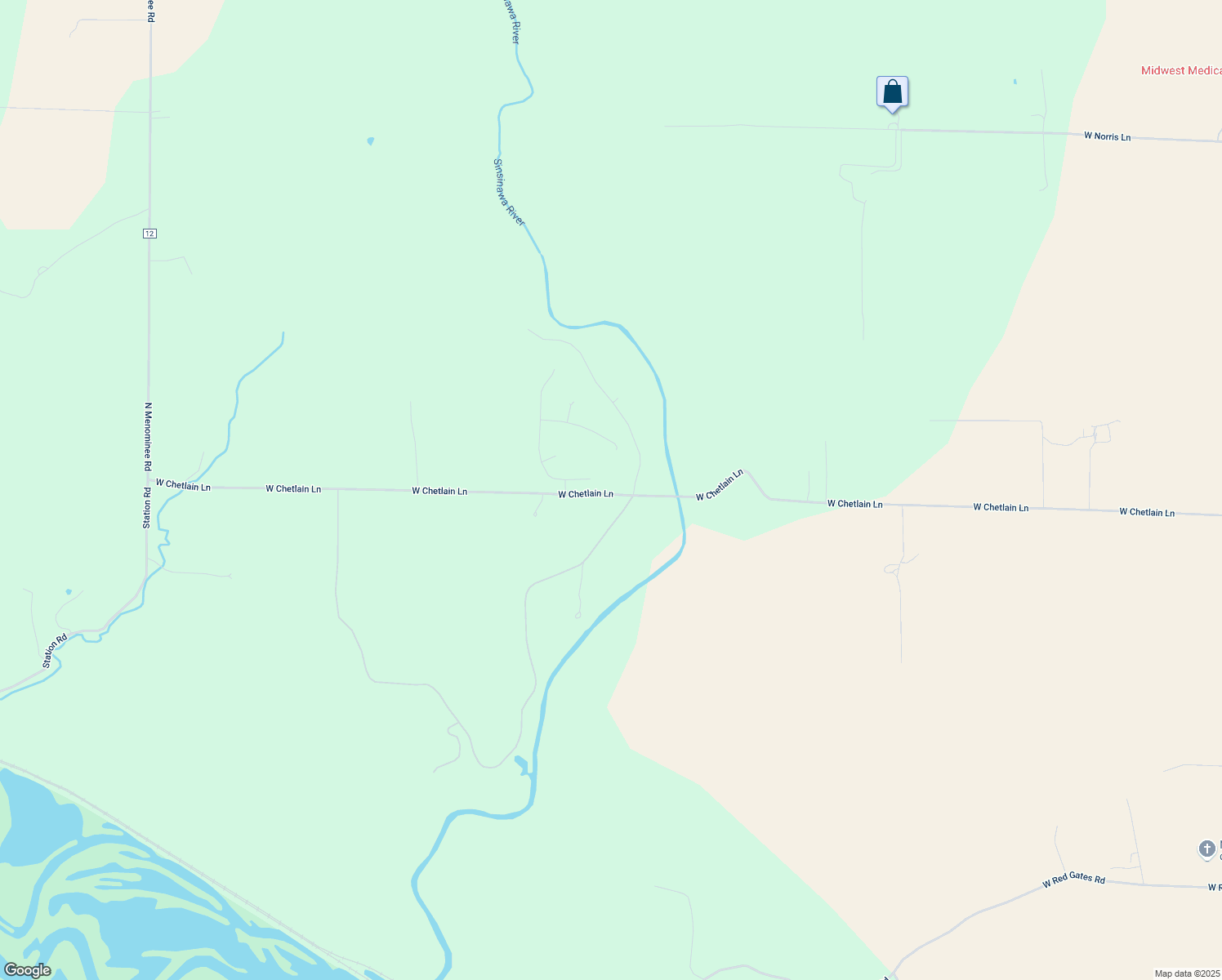 map of restaurants, bars, coffee shops, grocery stores, and more near 13180 West Chetlain Lane in Galena