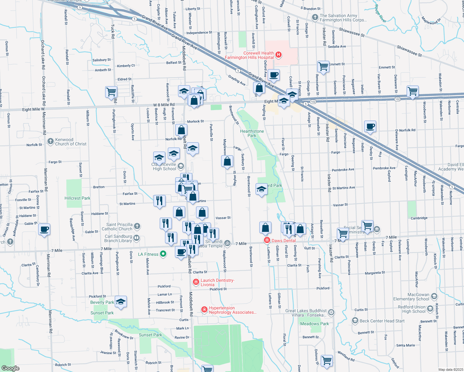 Weyher Street, Livonia MI Walk Score