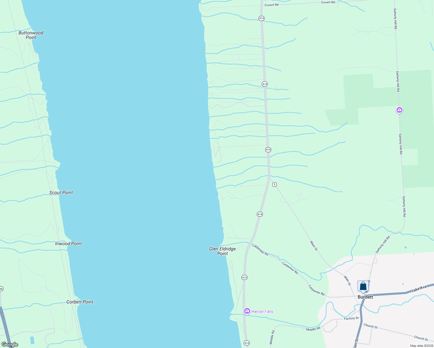 map of restaurants, bars, coffee shops, grocery stores, and more near 4133 Warner Road in Burdett